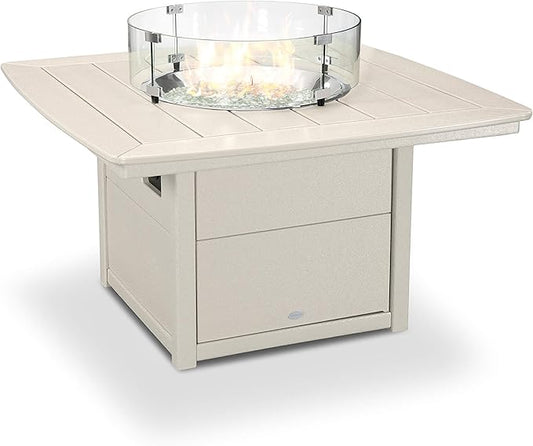 POLYWOOD® Nautical 42" Fire Pit Table in Sand
