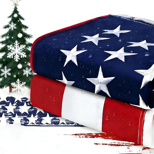 Luxury 4x6 FT US Flag - 420D Heavyweight Nylon, Brass Grommets, Reinforced Canvas Header - Superior Fade & Tear Resistance for Decades of Use
