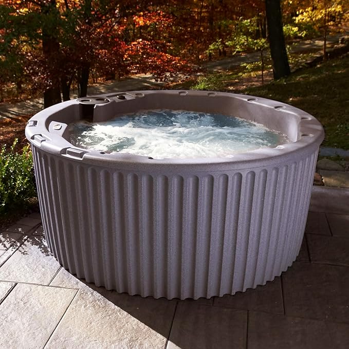 AquaLife Outback 5-6 Person 20-Jet Non-Lounger Hot Tub with LED Lighting and Insulated Cover