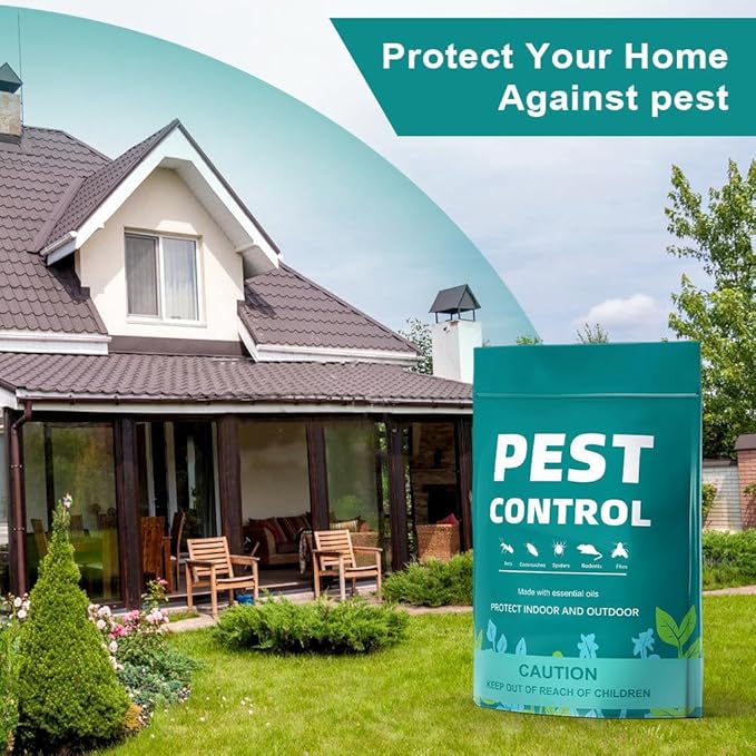 Pest Control Pouches Repel Mice, Mouse, Rats, Ants, Roaches, Spiders, Moths & Other Pest, Indoor Mice Repellent, Mouse Repellant, Rat Repellent Safe for Kids & Pets -9 Pouches