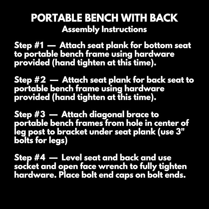 COATEDOUTDOORFURNITURE Heavy-Duty Portable Outdoor Bench Thermoplastic Coated, Punched Steel, Commercial-Grade Seating, Made in America (Portable with Back, 8 Ft, Textured Sandstone)