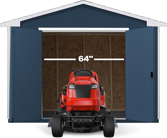 Handy Home Products Charleston Value Gable 10x16 Do-It-Yourself Wooden Storage Shed, 2x3 framing