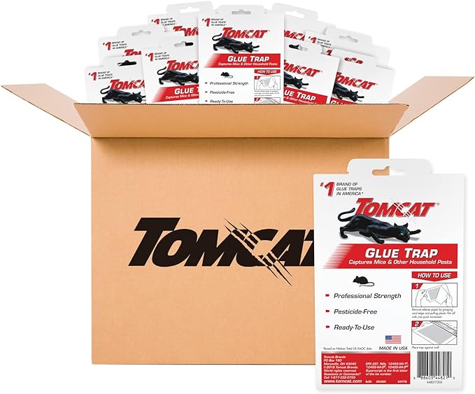 Tomcat Glue Traps with Professional Strength Glue, Ready-to-Use, 36 ct. Value Pack