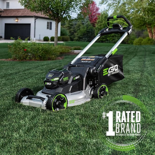 EGO POWER+ Electric Lawn Mower, Self-Propelled Cordless with 22" Aluminum Deck, Select Cut and Touch Drive, Includes 56V 10.0Ah Battery and Charger - LM2206SP