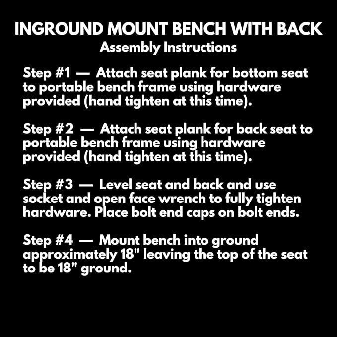 COATEDOUTDOORFURNITURE Coated Outdoor Furniture Heavy-Duty Outdoor Bench Thermoplastic Coated, Punched Steel, Commercial-Grade Seating, Made in America (Inground with Back, 8 Ft, Green)