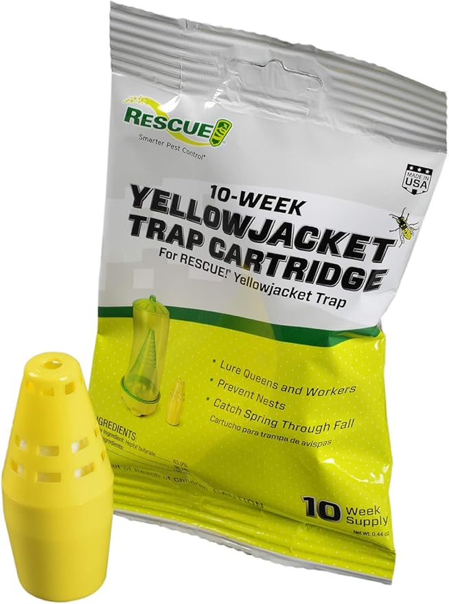 RESCUE! Yellowjacket Attractant Cartridge (10 Week Supply) – for RESCUE! Reusable Yellowjacket Traps - (16 Pack)