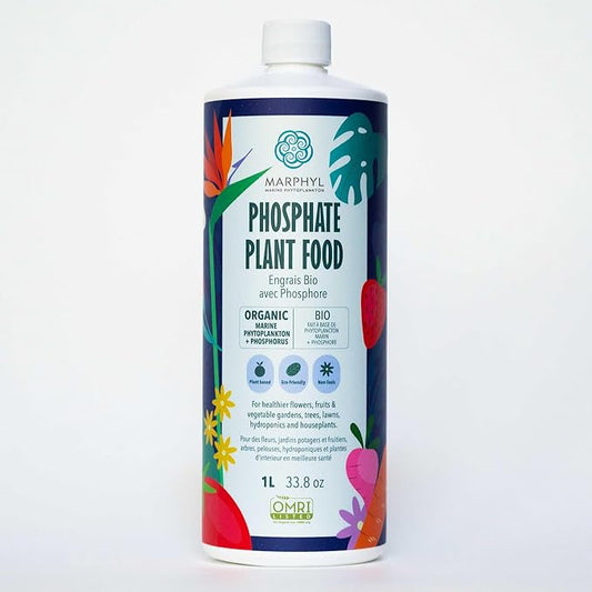 MARPHYL Organic Liquid Phosphate Soil Enhancer – Phosphorus Fertilizer for Root Development & Bloom Support, Ideal for Garden Flowers, Vegetables, Succulents & Hydroponics