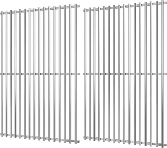 GasSaf 19.5" Grill Grates for Weber Genesis 300, Weber Genesis Grill Grates 7524 7528, 7MM SUS304 Replacement Parts for E310 E320 E330 S310 S320 S330(2007-2016), Pit Boss PB700 Series Cooking Grids