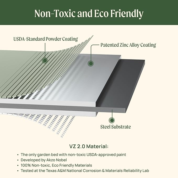 Elevated Raised Garden Bed-V Series, 2' x 6' Garden Beds with Legs & Storage Rack for Patio Porch, 1000 Lbs Weight Capacity, Outdoor Planter Boxes for Gardening Herbs Vegetables Flowers, Modern Gray