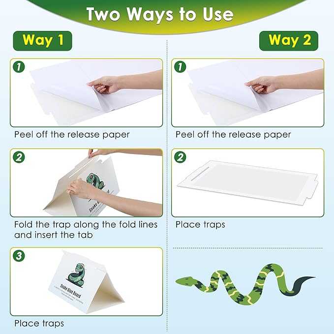 Qualirey 28" x 14" Extra Large Snake Glue Traps 2 Pack, Mouse Sticky Traps Indoor for Home, Non Toxic Glue Boards for Snakes, Rats, Insects, Cockroaches Lizards and Other Pests Pet Safe Pest Control
