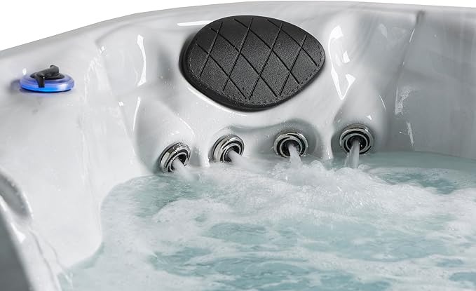 Amplified 100-Jet 7-Person Non-Lounger Spa with Bluetooth Stereo and 3 Pumps by Aqualife by Strong Spas