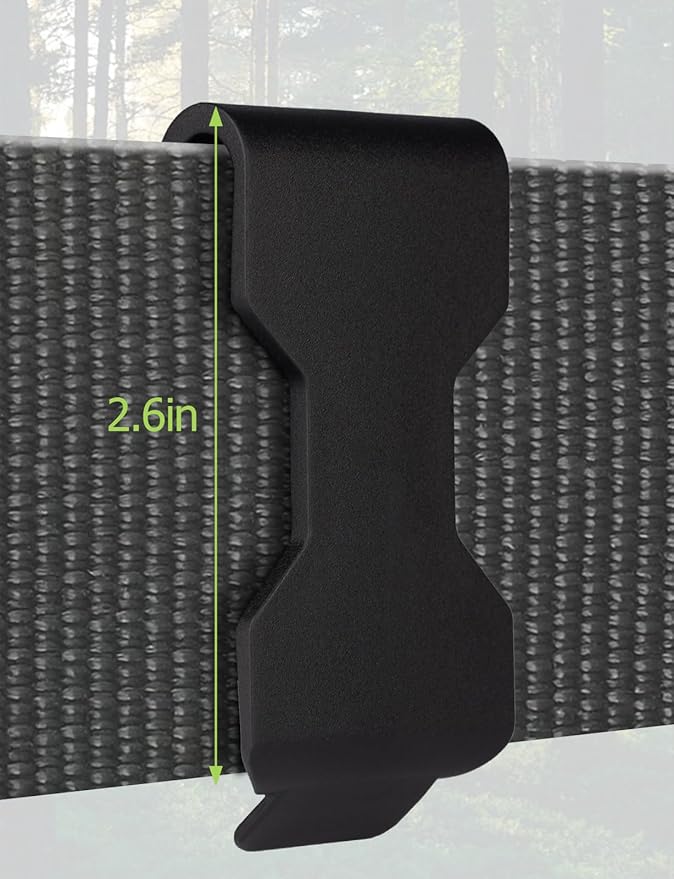 360° Detachable Belt Clip Compatible with Thermacell, Attach Repeller Clip to Belts, Gear, Shoulder Straps and Carry Bags Compatible with MR300 & MR450