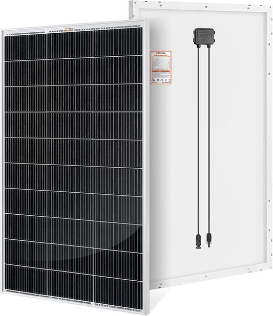 RICH SOLAR 150 Watt 12 Volt 18BB Cell Monocrystalline Solar Panel N-Type Cells High Efficiency Solar Module Charge Battery for RV Marine Boat Off Grid