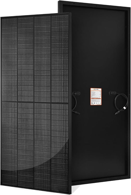 RICH SOLAR 250 Watt 24 Volt 16BB Cell Monocrystalline Solar Panel N-Type Cells High Efficiency Solar Module for RV Trailer Camper Marine Off-Grid All Black