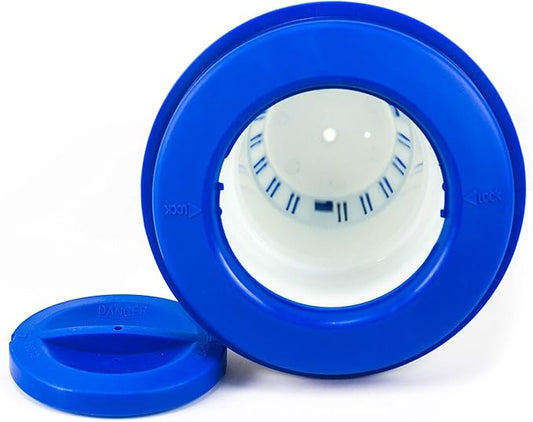 FibroPool Supersize Floating Pool Chlorine Dispenser - Extra Large 12" Design Holds Up to 3 lbs of Tablets - 12 Inches Long - Adjustable Release