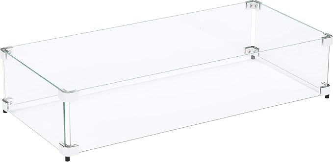 Custom Sized Wind Guard for Gas Fire Pits - Celestial Fire Glass