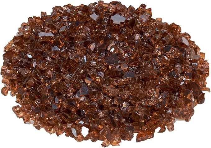 Duluth Forge 1/4 in. Classic Copper Fire Glass - 10 lb. Bag Fire Pit Glass 14COGM