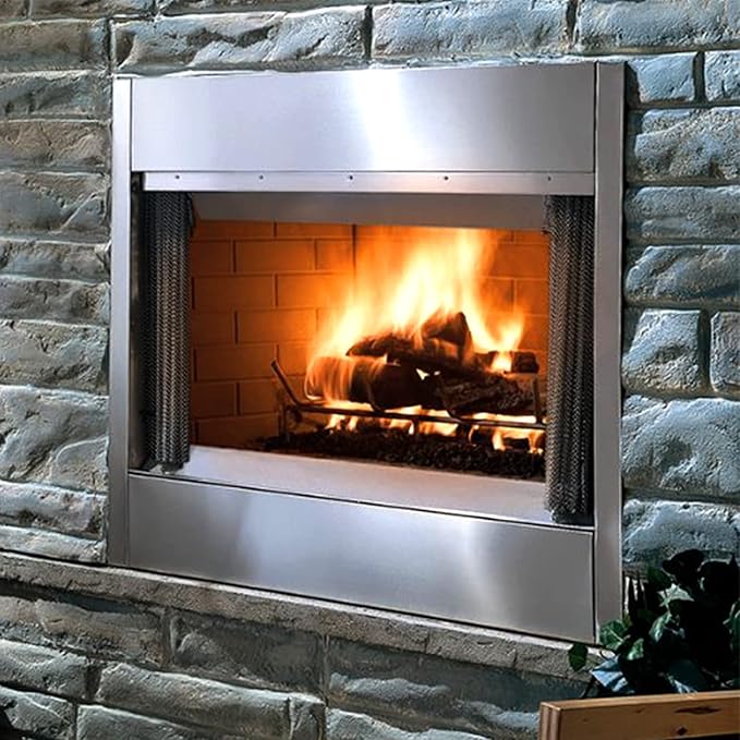 Onlyfire Stainless Steel Fireplace H-Burner for Natural Gas & Propane Fire Pit and Fireplace, 12 x 6 Inch Rectangular DIY Firepit H Burner for Indoor and Outdoor, BTU Max 60,000
