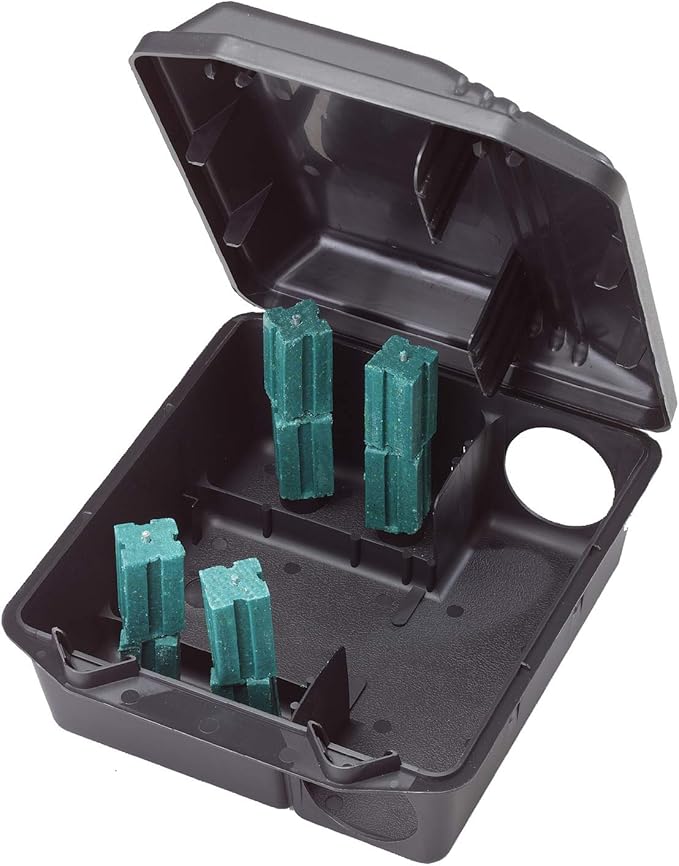 Tomcat Rodent Station, Each Box Includes 1 Rodent Station with 4 Bait Securing Rods and 1 Security Key, Use Indoors or Outdoors, 2-Pack