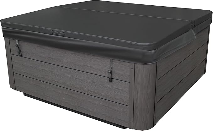 Scenic Outdoor Hot Tub, 6-Person 69-Jet Lounger 4-Pump Spa with Triple Water Columns and Bluetooth Stereo by Essential Hot Tubs