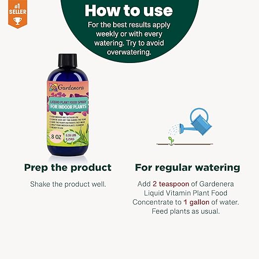 Gardenera Plant Growth Superfood for Orchids with 18 Essential Vitamins & Minerals - Organic Plant Food Fertilizer - Micro-Fungi and Bio-Organisms for Orchid Plant Care & Growth Enhancement - 8oz