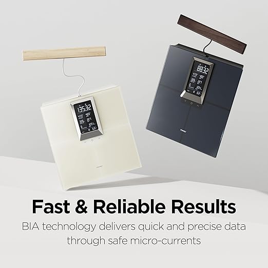 mooas Smart Hand Bar LCD Built-in Body Composition Scale, Health app Integration, Measures 21 Body Index Data, High Precision Measurement, LCD Display, Diet, Health Management