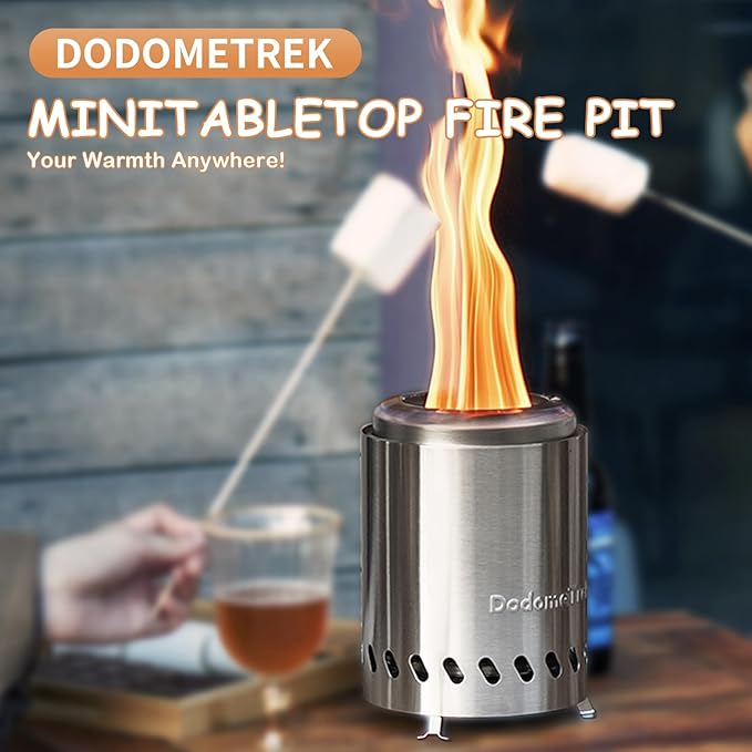 Tabel Top Fire Pit Mini, Portable Firepit Outdoor, 5.5 Inch Tabletop Firepit Inky