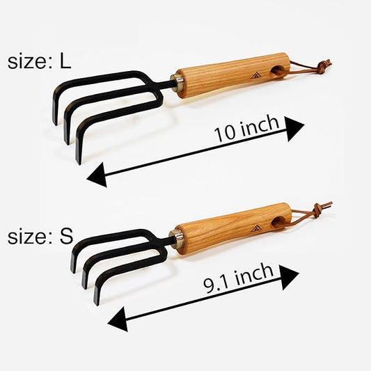 Hand Cultivator by Nokaji Yamago – Premium Japanese Garden Tool, Forged by Master Blacksmiths in Sanjo, Japan (Large)