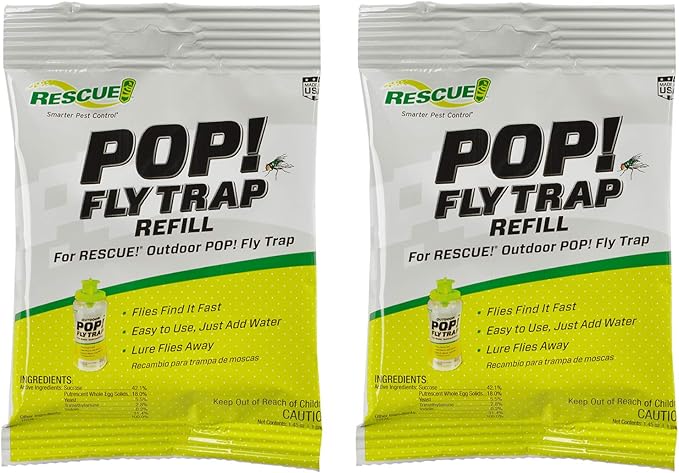 RESCUE! POP! Fly Trap Bait Refill – Outdoor Use – 2 Pack