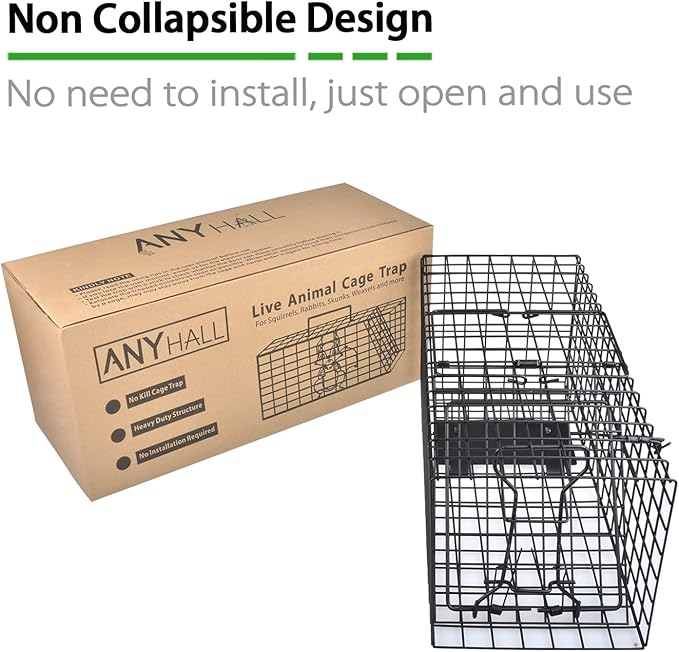 Live Squirrel Trap Heavy Duty Humane Animal Cage Trap (Not Applicable to Mice)