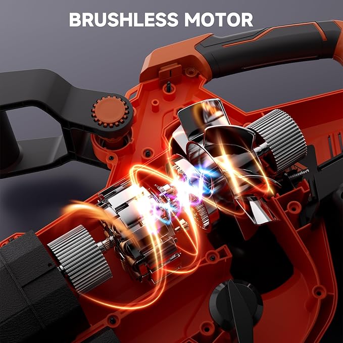 AIVOLT 40V Cordless Leaf Blower and Vacuum Mulcher Combo, Leaf Vacuum Cordless with 40L Bag, Brushless Motor, 2 * 4.0Ah Batteries for Effortless Lawn Cleanup
