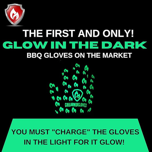 Grill Armor Oven Gloves – 932°F Heat, Fire & Cut Resistant Mitts for BBQ, Grill, Cooking, Grilling, Baking, Smoker & Fire Pit