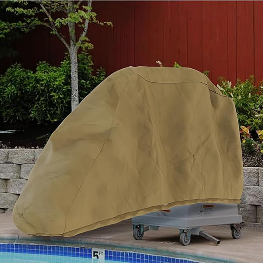 Pool Lift Chair Protective Cover for 500-5200 S.R.Smith Lift/AXs Modell (S.R. Smith AX9005)/ML300,600D Heavy Duty Waterproof, UV & Dustproof Protective Cover for Handicap Pool Lift Chairs (Khaki)
