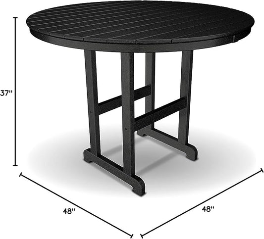Trex Outdoor Furniture™ Monterey Bay Round 48" Counter Table in Charcoal Black