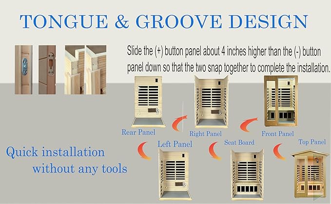 LTCCDSS Outdoor Basswood Sauna 2 Person | Far Infrared Sauna, Withstand Outdoor Temp -5℉-104℉| Low EMF Sauna Room for Home-9 Low EMF Heaters-Chromotherapys-Bluetooth Speakers