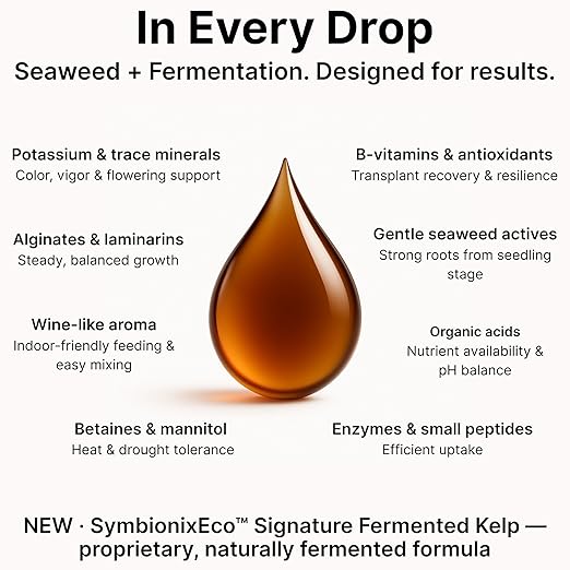 Liquid Seaweed Fertilizer for Plants with Soil Activator, Fermented Organic Liquid Kelp Fertilizer for Vegetables, Indoor and Outdoor Plants - Made in USA (5 Gallon)