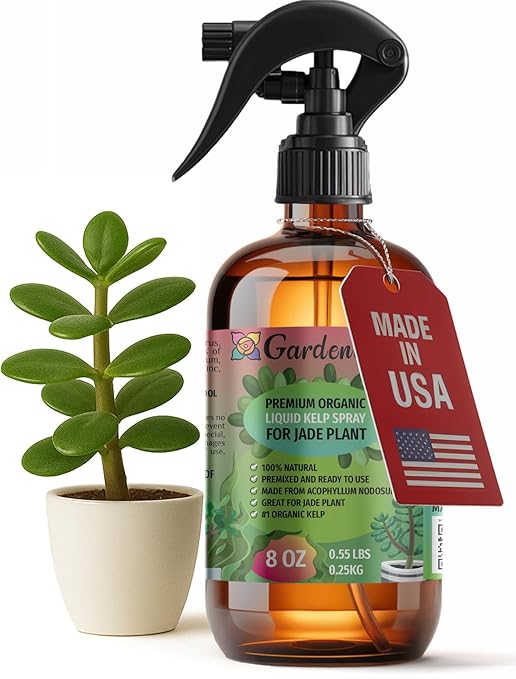 GARDENERA Professional Organic Liquid Kelp Spray for Jade Plants Plants - 8 oz - Ready-to-Use Fully Organic Seaweed & Kelp Fertilizer Mist