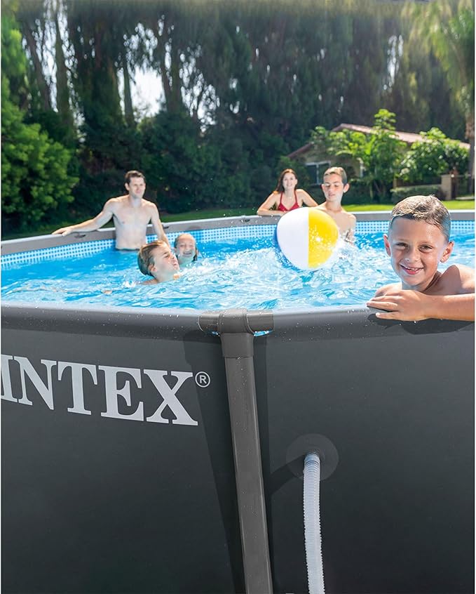 INTEX 26325EH Ultra XTR Deluxe Above Ground Swimming Pool Set: 16ft x 48in – Includes 1500 GPH Cartridge Sand Filter Pump – SuperTough Puncture Resistant – Rust Resistant – Easy to Assemble