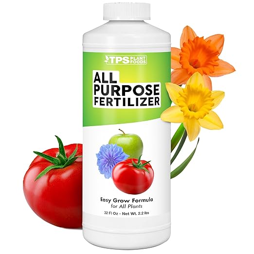 All Purpose Fertilizer, Complete Liquid All Purpose Plant Food, 32 oz (1 Quart)