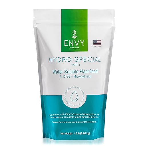 ENVY Hydro Special Plant Fertilizer, 3 Pound - for Indoor and Outdoor Plants, Professional Grade, Water Soluble, Made in USA - Part 1