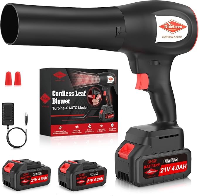 Leaf Blower Cordless with Battery and Charger, 1000,000 RPM,One-Touch Lock Mode, Lightweight Handheld Design,Blower for Patio Cleaning,car Blowing Water, Blowing Leaves and Dust