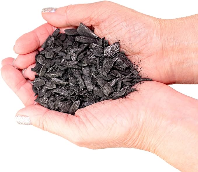 GARDENERA Horticultural Charcoal for Indoor Plants [5-Quart Bag] Black Diamond Soil Amendment for Orchids, Terrariums, and Gardening