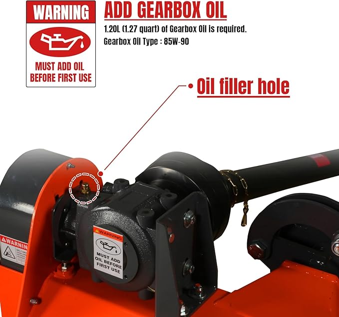 48" Inch PTO Drive 3 Point Hitch Offset Flail Ditch Bank Mower for 25-50HP Tractor, 69'' Offset Distance,60°/90° Rotation Angle, 20 Hammers, Model VAM48