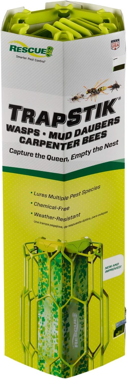 RESCUE! TrapStik for Wasps, Mud Daubers, Carpenter Bees