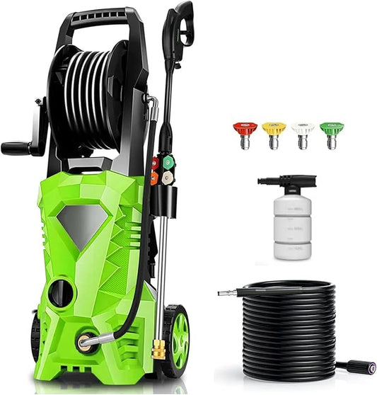 Imdot 5000PSI Electric Pressure Washer 2025 2.8GPM High Power Washer with 4 Pressure Nozzle and Soap Bottle for Home, Car Washing, Fence Cleaning, Patio (Blue)