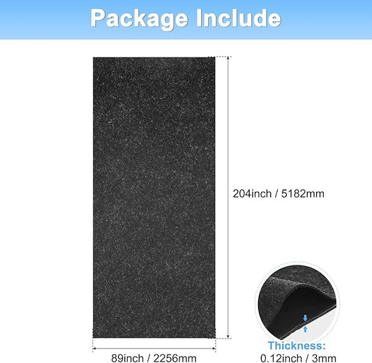 Outdoor Storage Shed Mat, 17 x 7.4 FT Garage Floor Mats with Reusable, Washable, Non Slip, Durable for Protects Garage Floors/Driveways/Entrance Doors/Deck [Gray]