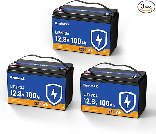 12V 100Ah LiFePO4 Lithium Battery, Group 31 Battery with Low-Temp Cut Off Protection, Built-in 100A BMS, 15000+ Deep Cycles 1280Wh Rechargeable for Solar, Home Energy Storage, RVs, Marine