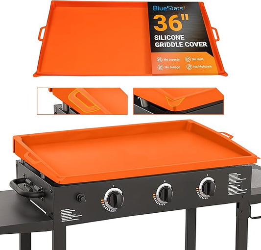 36" Upgraded Silicone Griddle Cover Mat for Blackstone 36" Inch Grill | EasyGrip Feature, Heavy-Duty Food-Grade Protection | Keep Your Grill Clean & Rust-Free All Season