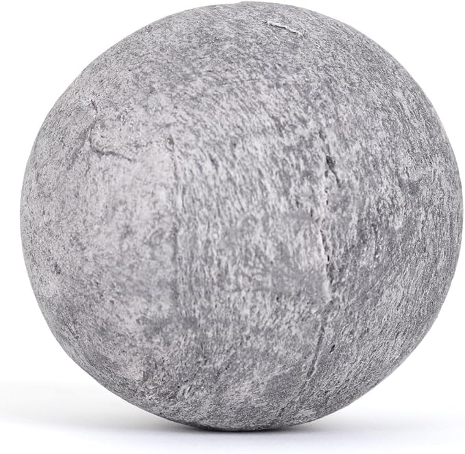 Ceramic Fire Balls - Uniform 3" Lava Rock for Fire Pits - Propane & Gas Fire Pits and Fireplace - Ceramic Spheres for Outdoor and Indoor Use - Natural Lava Stones (15 Pack, Grey)