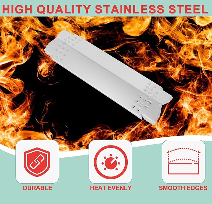 WEBROIL Replacement Grill Parts for Home Depot Nexgrill 5 Burner 720-0888A 720-0888 720-0888N 720-0888S,Cooking Grates & Heat Plates for Nexgrill 4 Burner 720-0830 720-0830HM 720-0830H,Stainless Steel